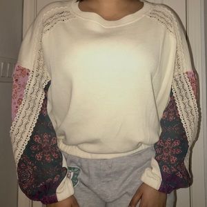 Cream Lace Sweater